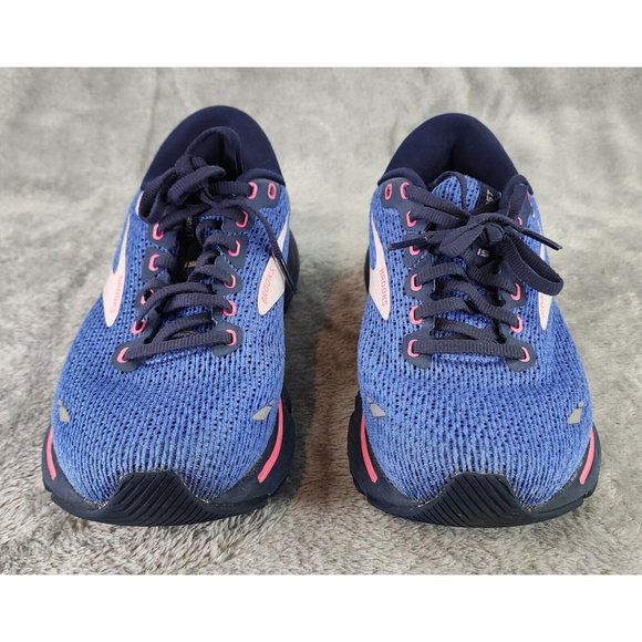 Brooks Ghost 15 Running Shoes Womens Size 9.5 Blue Peacoat Pink Athletic Sneaker - Picture 9 of 11